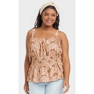 Universal Thread Sleeveless Peplum Tank Top